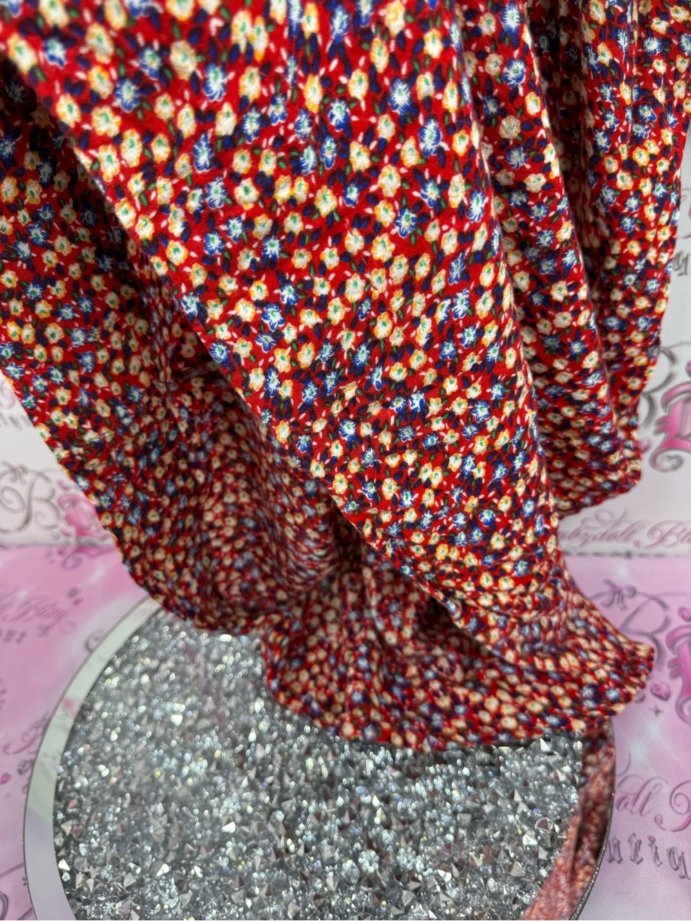 Dress vintage long Multicolor Floral Midi Dress - Picture 5 of 8